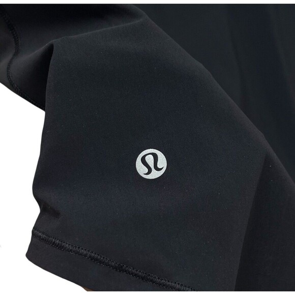 Lululemon Fresh In Mesh Long Sleeve Black Top Activewear W3APFS Women’s Size 10 - Picture 10 of 11